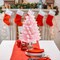 2FT Artificial Christmas Tree Pink Tabletop (Pink) 12"D x 12"W x 24"H